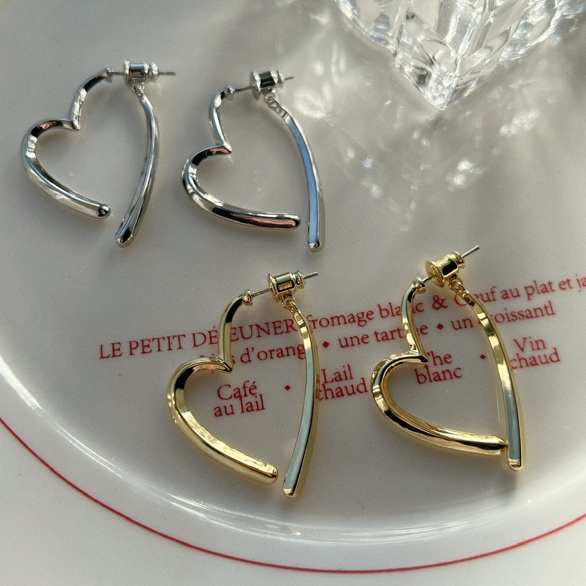 3連ハートピアス&イヤリング | CHOUEL closet