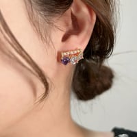 purple heart ピアス
