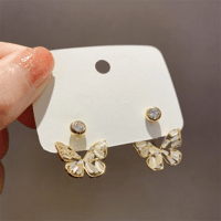 zirconia butterfly ピアス