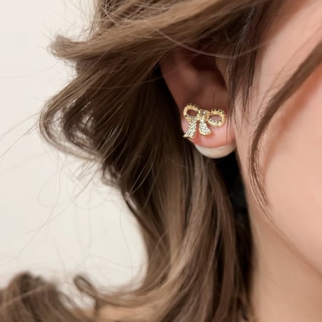 Perlene Ribbonピアス