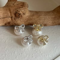 Perlene Ribbonピアス