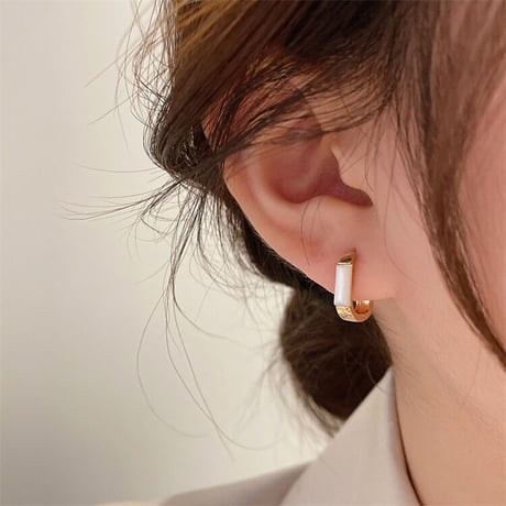 2way chain ピアス