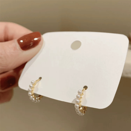 thin pearl ピアス　イヤリング