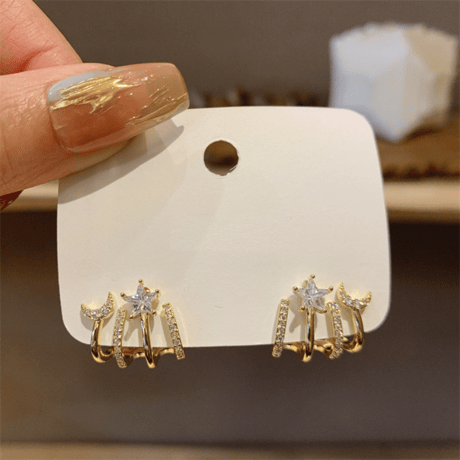 star moon ピアス