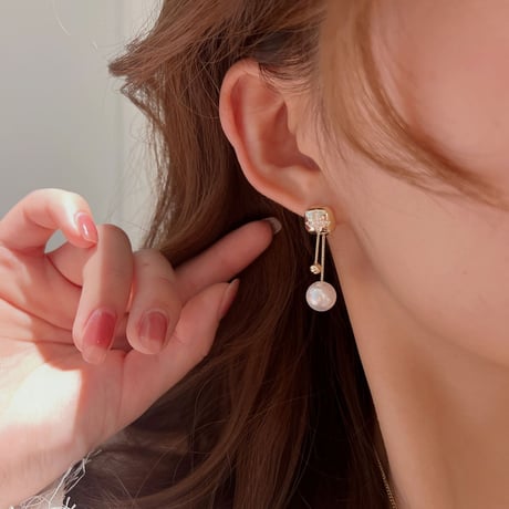 pearl star ピアス