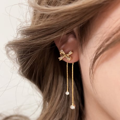 stella bow ピアス イヤリング