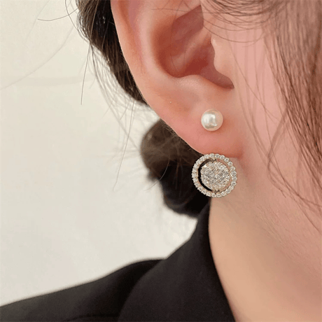 zirconia circle ピアス