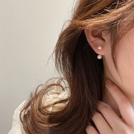 パール ボール ピアス