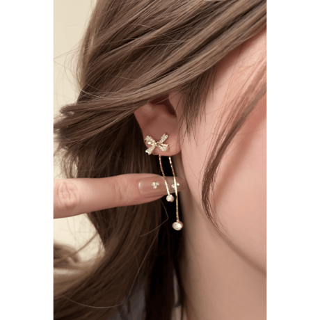 stella bow ピアス イヤリング