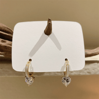 Heart zirconia ピアス