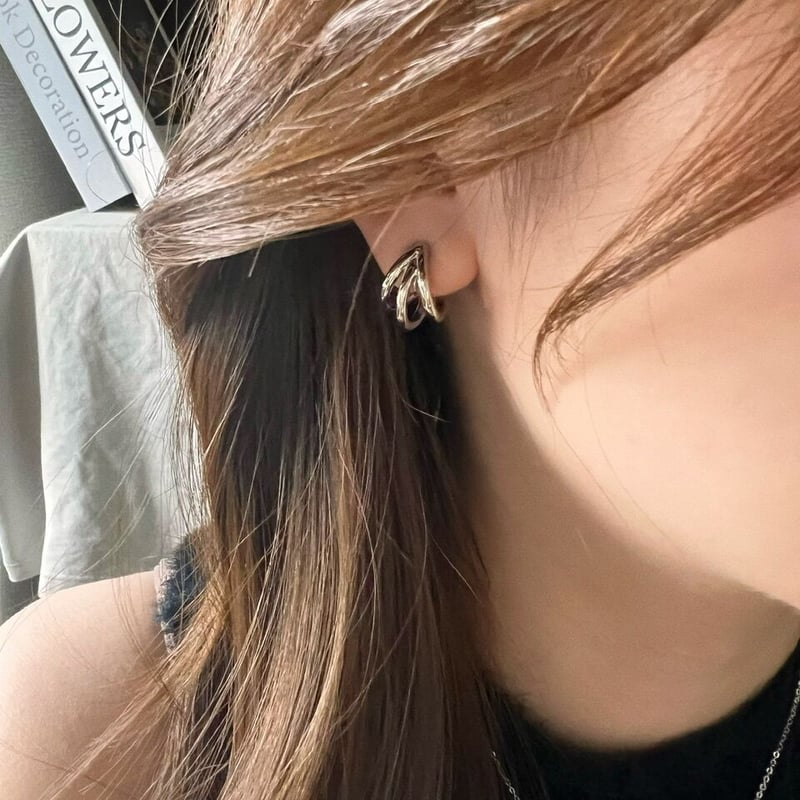 ピアス SSIL 3 Line Hoops_L 3連hoop ピアス イヤリング | Cattlya