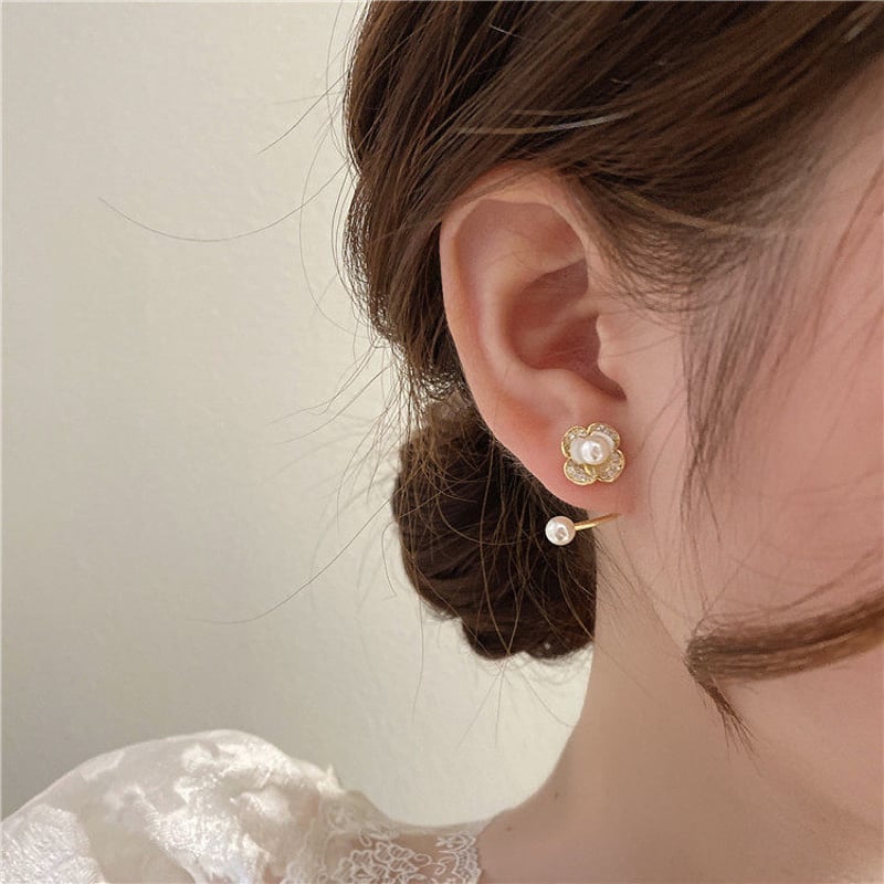 chocolat wedding peonyボリュームダウン ピアス　イヤリング chocolat wedding peonyボリュームダウン ピアス イヤリング