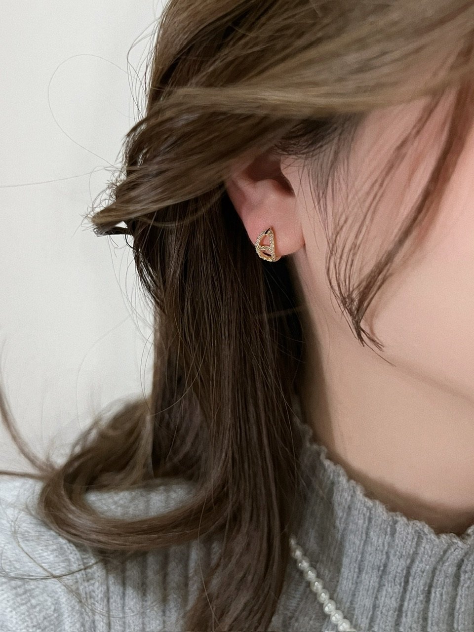 【619】スクエアピアス／イヤリング／アンカー／錨 619】スクエアピアス／イヤリング／アンカー／錨