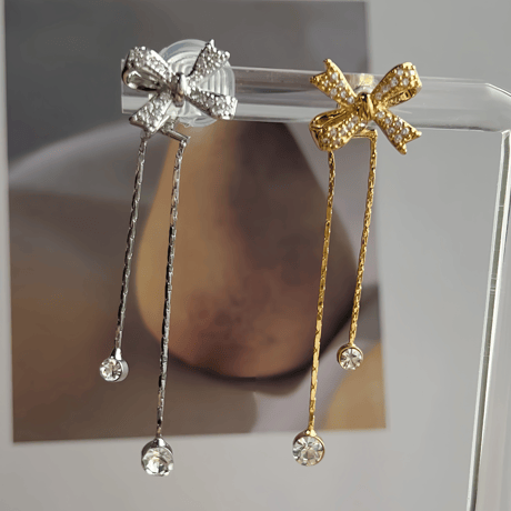 stella bow ピアス イヤリング