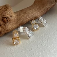 crystal Frameピアス　イヤリング