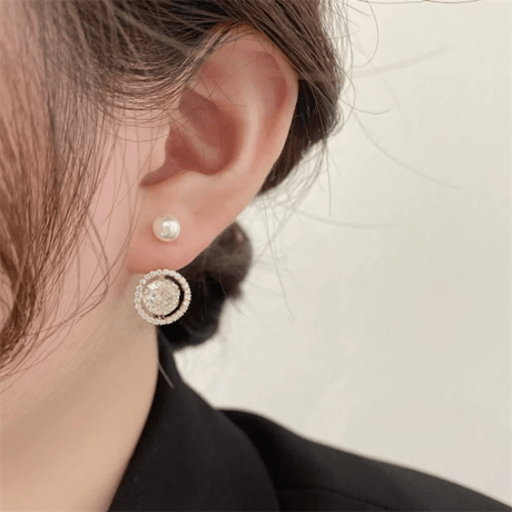 zirconia circle ピアス
