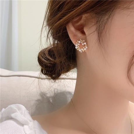 leaf ピアス　イヤリング