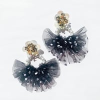 Zinnia  dot tulle BLACK