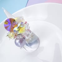 BIG size ring  - Love peach -