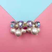 【sample】lovely bijou barrette  purple