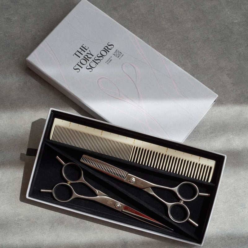 THE STORY SCISSORS』 家庭用（ブラント・セニング）カットシザー2丁+