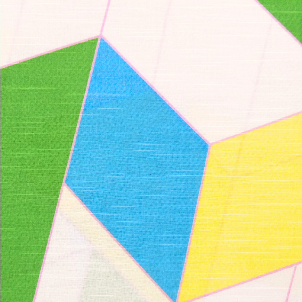 反物】三稜菱 パステル｜優華壇ゆかた・夏着物｜井登美 | きものすなお