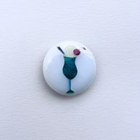 夏用帯留め「クリームソーダ」