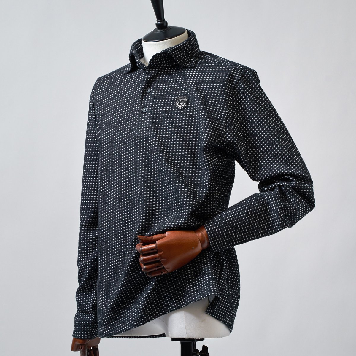 DECEMBER MAY 長袖シャツ 黒/グレー/緑 DECEMBER MAY 長袖シャツ