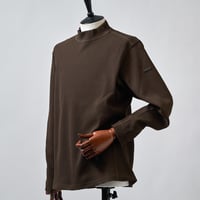 MOCO [ 21-2252911 ] IRM®ﾜｯﾌﾙｻｰﾏﾙﾆｯﾄ【長袖ﾓｯｸ】　- ﾀﾞｰｸﾌﾞﾗｳﾝ(45)