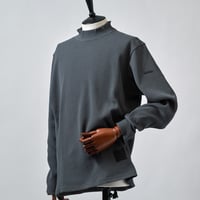 MOCO [ 21-2252911 ] IRM®ﾜｯﾌﾙｻｰﾏﾙﾆｯﾄ【長袖ﾓｯｸ】　- ﾁｬｺｰﾙｸﾞﾚｰ(18)