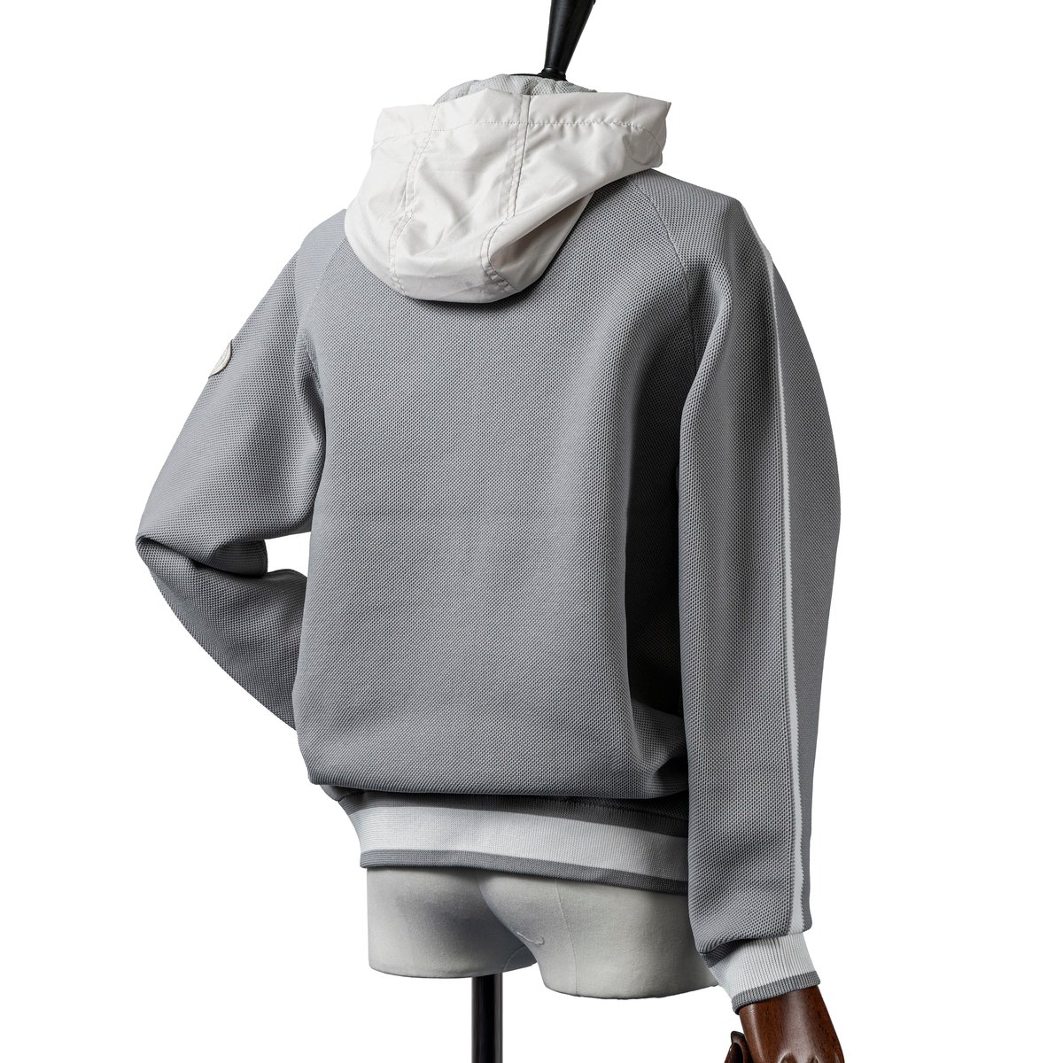 MOCO [ 21-3241210 ] ｳｰﾘｰﾎﾟﾘ×ﾐﾉﾃｯｸ【長袖前開きﾆｯﾄﾌｰﾃﾞｨ 