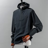 MOCO [ 21-2242812 ] 新ｲﾙﾑ×STOMFLEECE【ﾊｰﾌZIP長袖ﾌｰﾃﾞｨー】- ﾈｲﾋﾞｰ(98)