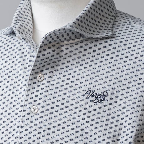 MOCO [ 21-2232910 ] 小紋柄TCｼﾞｬｶﾞｰﾄﾞ表起毛【長袖ｼｬﾂ】 - ｵﾌﾎﾜｲﾄ(05)