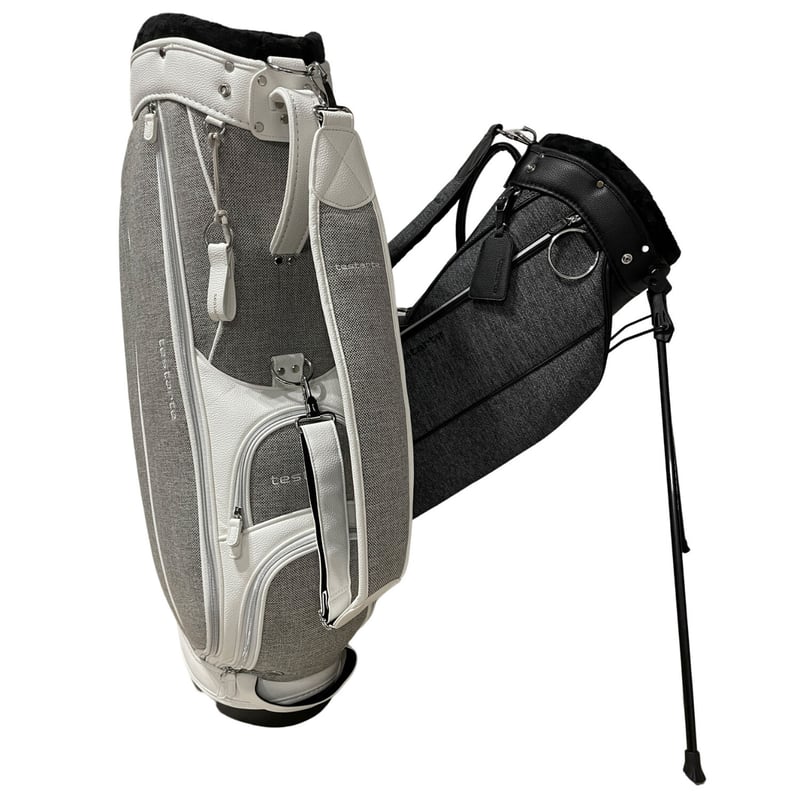 【極美品】testarte テスタルテ キャディバッグ 9.5型 高級ブランド testarte（テスタルテ） キャディバッグ ゴルフバッグ スタンド式 9.5