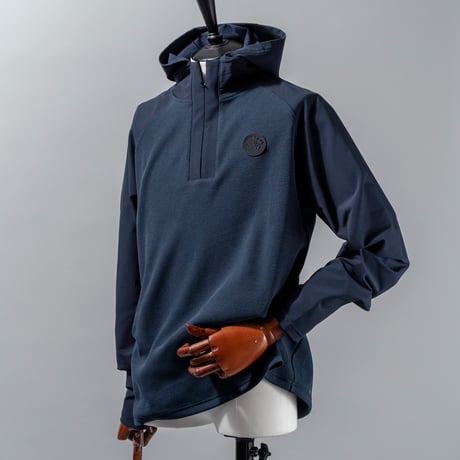 MOCO [ 21-2242812 ] 新ｲﾙﾑ×STOMFLEECE【ﾊｰﾌZIP長袖ﾌｰﾃﾞｨー】- ﾈｲﾋﾞｰ(98)