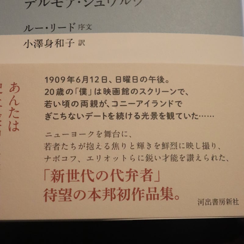 夢のなかで責任がはじまる／デルモア・シュワルツ 著 ルー