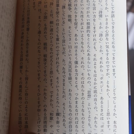 【瀀さんの好きな本】詩とは何か／吉増剛造