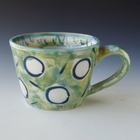 色絵コーヒーカップ