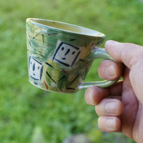 色絵コーヒーカップ