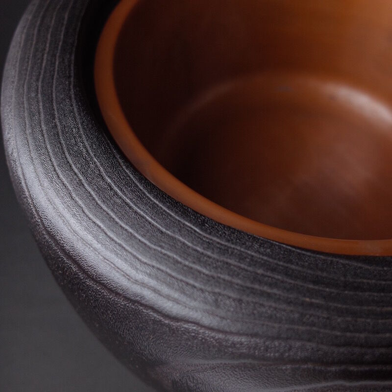 火鉢 大 拭き漆 | 金沢桐工芸 岩本清商店