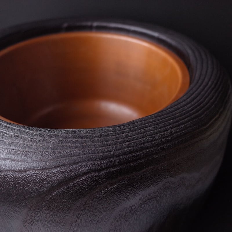 火鉢 大 拭き漆 | 金沢桐工芸 岩本清商店