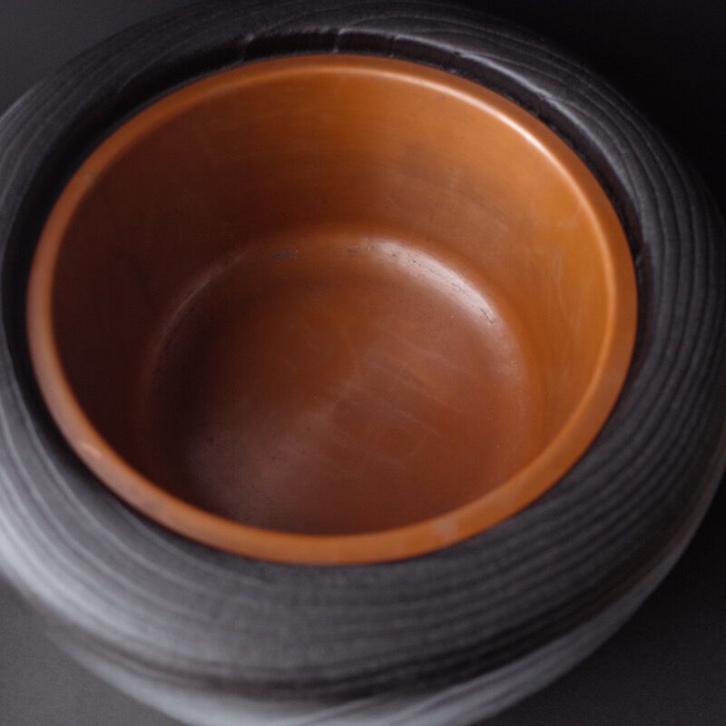 火鉢 大 拭き漆 | 金沢桐工芸 岩本清商店