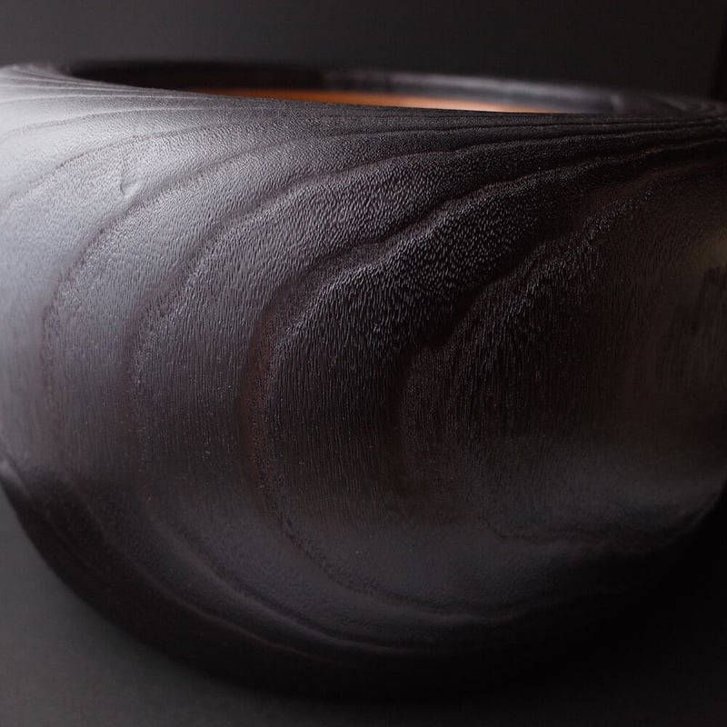 火鉢 大 拭き漆 | 金沢桐工芸 岩本清商店