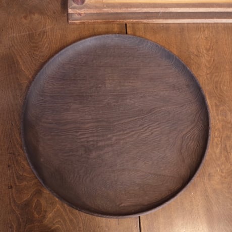 丸盆 削り仕上げ 24cm (ウォールナット) ki-to-te前田充 丸盆 | STORES