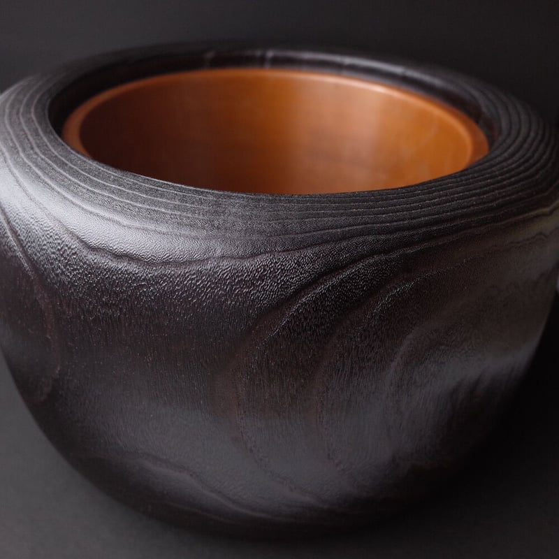 火鉢 大 拭き漆 | 金沢桐工芸 岩本清商店