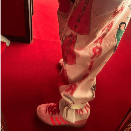 foot bands red×ivory