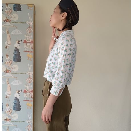 1950's  小花柄　XS