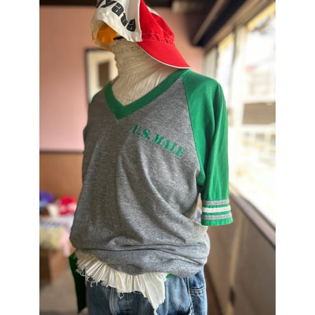 vintage 1970s~1980s グリーン×グレー