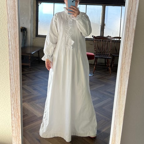 vintage France　ナイトドレス　ロング