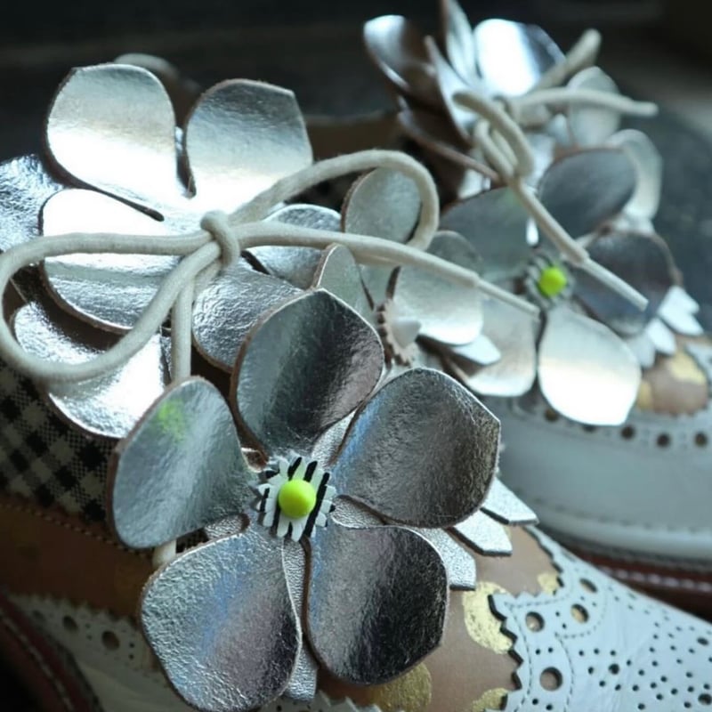 JUCO. 靴に咲く花 お花のキルトBlack | THE MISONO